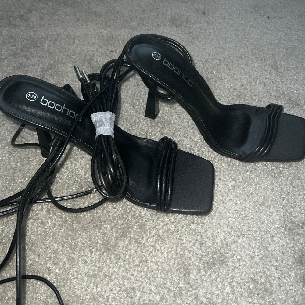 Never worn heeled sandals
